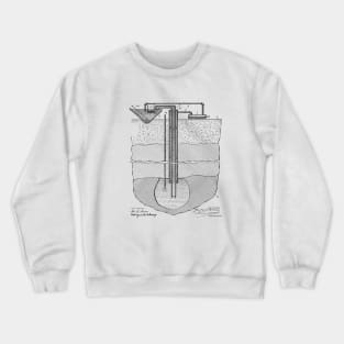 Method for Mining Salt Vintage Patent Hand Drawing Crewneck Sweatshirt